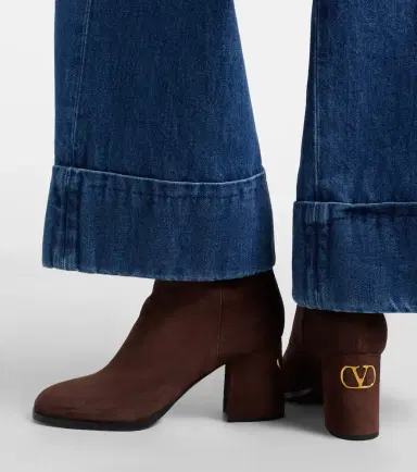 Valentino Garavani Fawcette VLogo suede ankle boots | Thumbnail 6 Valentino Garavani Fawcette VLogo suede ankle boots | Thumbnail 6