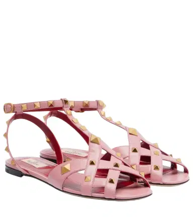 Valentino Garavani Rockstud leather slingback sandals | Thumbnail 1 Valentino Garavani Rockstud leather slingback sandals | Thumbnail 1
