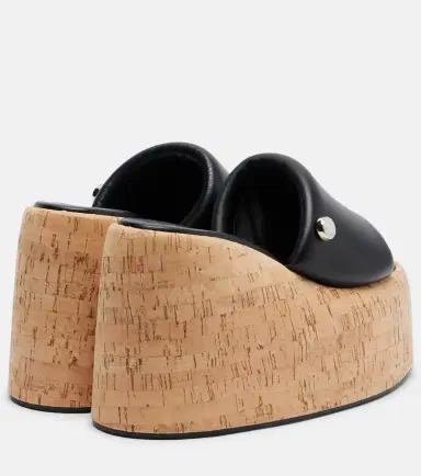 The Attico Mochi leather platform slides | Thumbnail 4