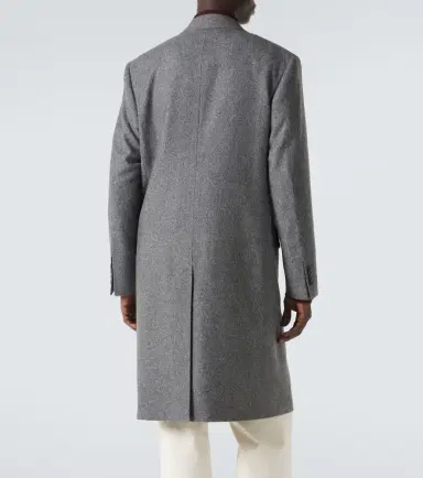 Canali Double-breasted wool and silk coat | Thumbnail 2