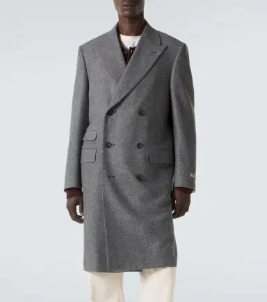 Canali Double-breasted wool and silk coat | Thumbnail 6