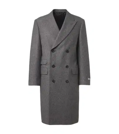 Canali Double-breasted wool and silk coat | Thumbnail 1