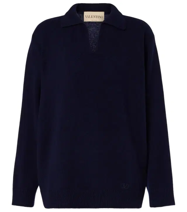 Cashmere polo sweater