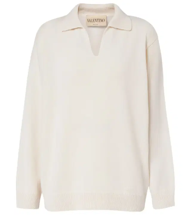 Cashmere polo sweater