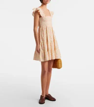 Rixo Sideny floral cotton minidress | Thumbnail 4