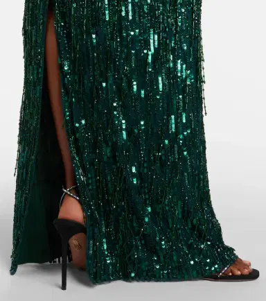 Jenny Packham Fleur sequined gown | Thumbnail 4