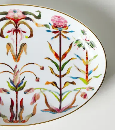 L'Objet Grand Tour Medium porcelain platter | Thumbnail 2