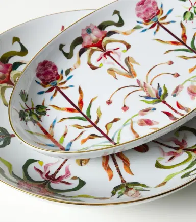 L'Objet Grand Tour Medium porcelain platter | Thumbnail 4