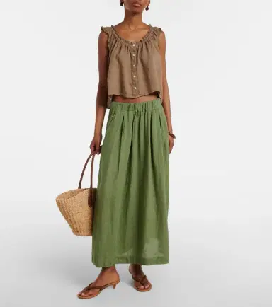 Velvet Tana linen top | Thumbnail 4