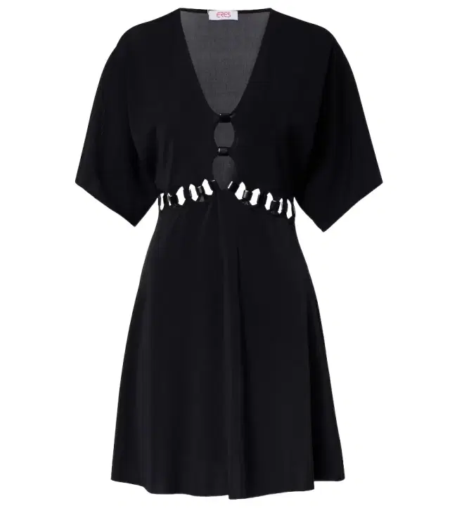 Connection cutout jersey minidress