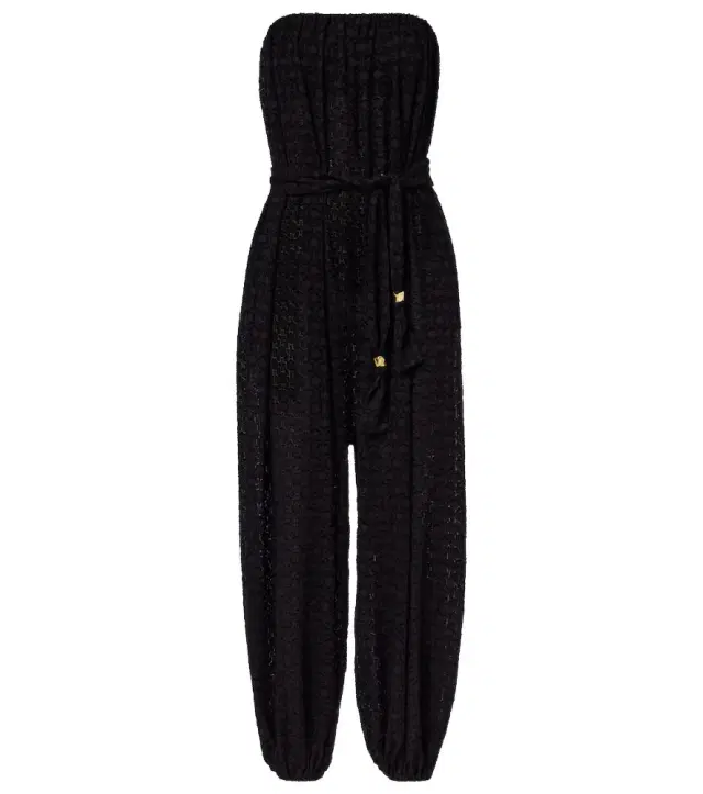 Eres Evening silk and cotton jacquard jumpsuit