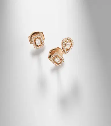 Messika My Twin 1+2 18kt rose gold earrings with diamonds | Thumbnail 5 Messika My Twin 1+2 18kt rose gold earrings with diamonds | Thumbnail 5