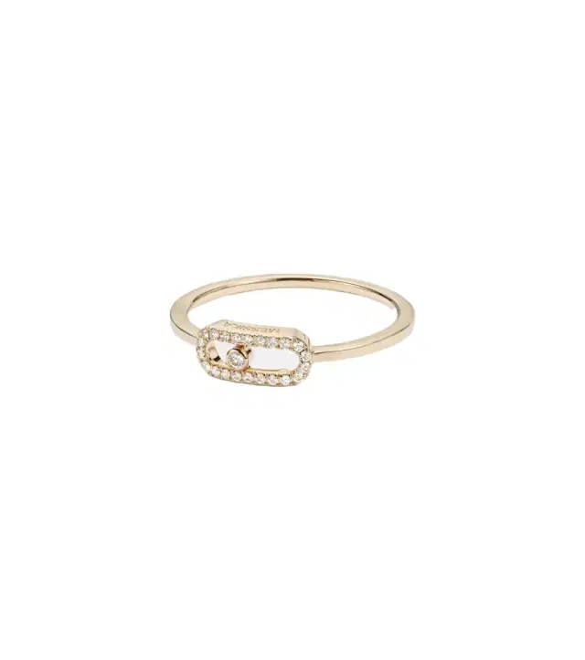 Messika Move Uno 18kt gold ring with diamonds