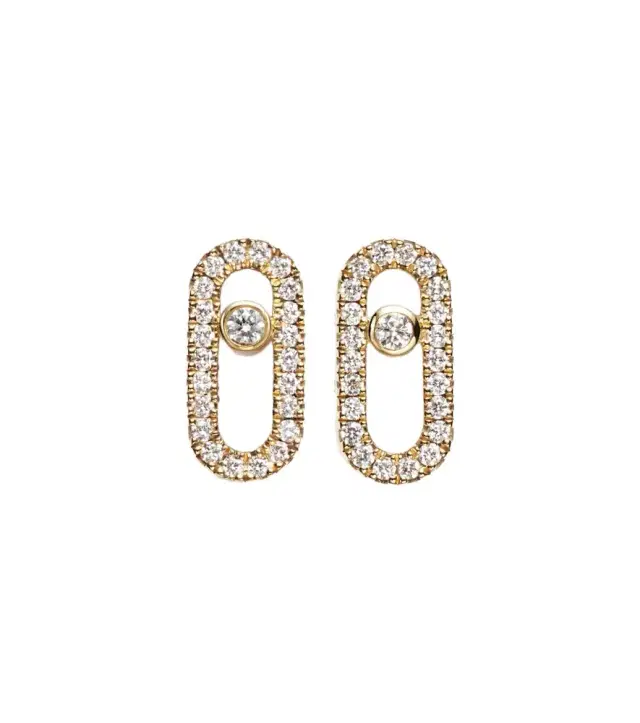 Messika Move Uno 18kt gold earrings with diamonds