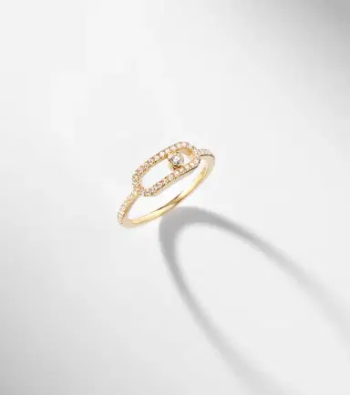Messika Move Uno 18kt gold ring with diamonds | Thumbnail 5 Messika Move Uno 18kt gold ring with diamonds | Thumbnail 5