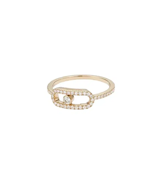 Messika Move Uno 18kt gold ring with diamonds