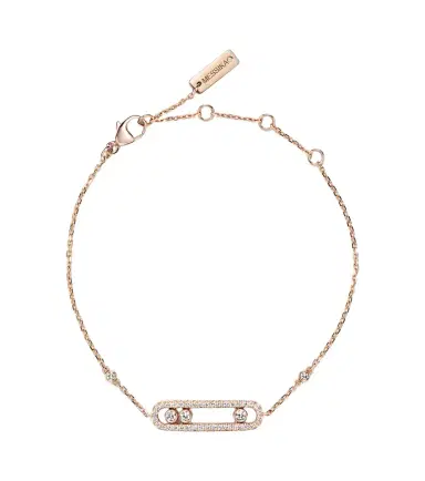 Messika Baby Move 18kt rose gold bracelet with diamonds | Thumbnail 1 Messika Baby Move 18kt rose gold bracelet with diamonds | Thumbnail 1
