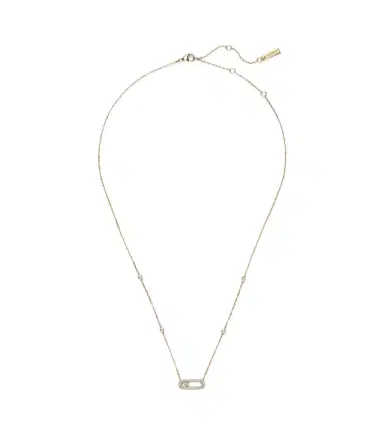 Messika Move Uno 18kt gold necklace with diamonds | Thumbnail 1 Messika Move Uno 18kt gold necklace with diamonds | Thumbnail 1