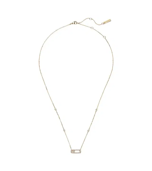Messika Move Uno 18kt gold necklace with diamonds