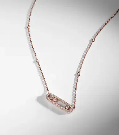 Messika Baby Move 18kt rose gold necklace with diamonds | Thumbnail 6 Messika Baby Move 18kt rose gold necklace with diamonds | Thumbnail 6
