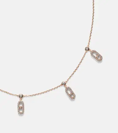 Messika Move Uno 18kt rose gold choker with diamonds | Thumbnail 3 Messika Move Uno 18kt rose gold choker with diamonds | Thumbnail 3