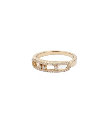 Messika Baby Move 18kt gold ring with diamonds | Thumbnail 1 Messika Baby Move 18kt gold ring with diamonds | Thumbnail 1