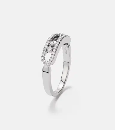 Messika Baby Move 18kt white gold ring with diamonds | Thumbnail 2 Messika Baby Move 18kt white gold ring with diamonds | Thumbnail 2