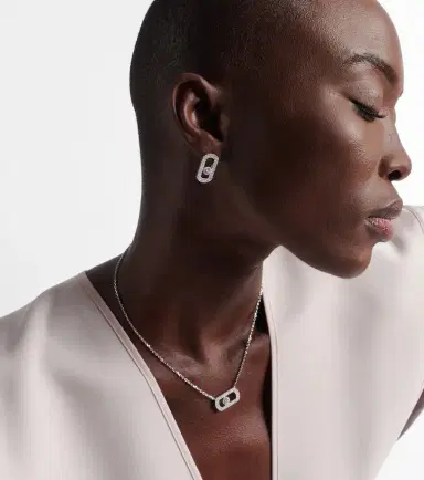 Messika So Move 18kt white gold earrings with diamonds | Thumbnail 3 Messika So Move 18kt white gold earrings with diamonds | Thumbnail 3