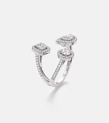 Messika My Twin Trilogy 18kt white gold ring with diamonds | Thumbnail 4 Messika My Twin Trilogy 18kt white gold ring with diamonds | Thumbnail 4