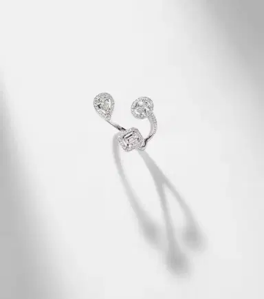 Messika My Twin Trilogy 18kt white gold ring with diamonds | Thumbnail 5 Messika My Twin Trilogy 18kt white gold ring with diamonds | Thumbnail 5