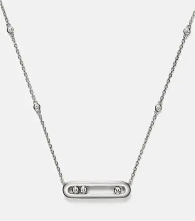 Messika Baby Move 18kt white gold necklace with diamonds | Thumbnail 5 Messika Baby Move 18kt white gold necklace with diamonds | Thumbnail 5