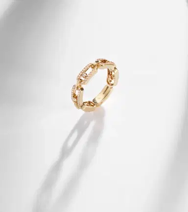 Messika Move Link 18kt gold ring with diamonds | Thumbnail 5 Messika Move Link 18kt gold ring with diamonds | Thumbnail 5