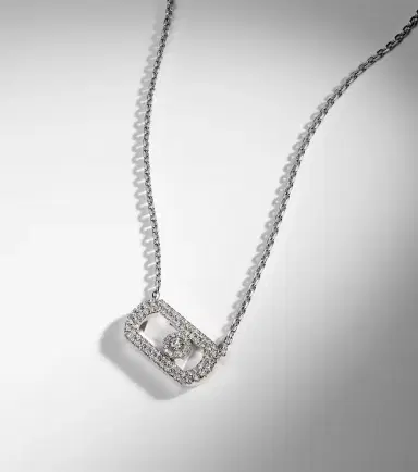 Messika So Move 18kt white gold chain necklace with diamonds | Thumbnail 6 Messika So Move 18kt white gold chain necklace with diamonds | Thumbnail 6
