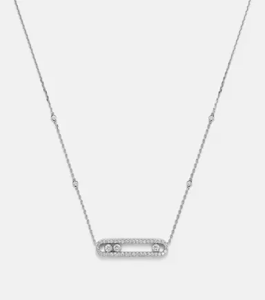 Messika Move 18kt white gold necklace with diamonds | Thumbnail 2 Messika Move 18kt white gold necklace with diamonds | Thumbnail 2