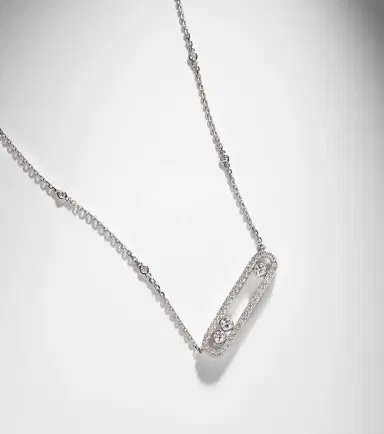 Messika Move 18kt white gold necklace with diamonds | Thumbnail 6 Messika Move 18kt white gold necklace with diamonds | Thumbnail 6