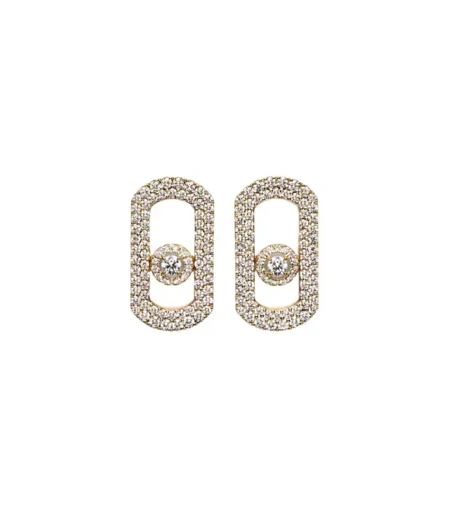 Messika So Move 18kt gold earrings with diamonds