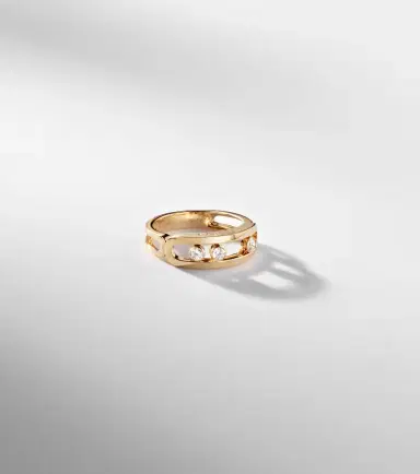 Messika Move Classique 18kt gold ring with diamonds | Thumbnail 5 Messika Move Classique 18kt gold ring with diamonds | Thumbnail 5