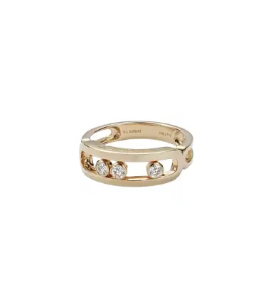 Messika Move Classique 18kt gold ring with diamonds | Thumbnail 1 Messika Move Classique 18kt gold ring with diamonds | Thumbnail 1