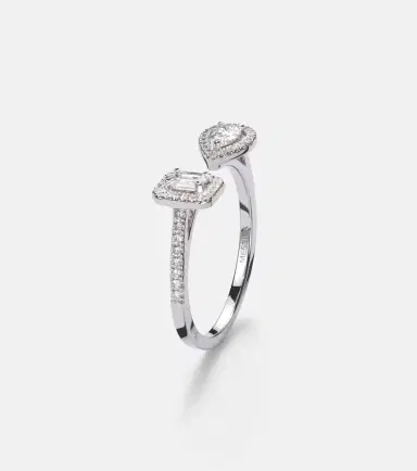 Messika My Twin 18kt white gold ring with diamonds | Thumbnail 4 Messika My Twin 18kt white gold ring with diamonds | Thumbnail 4