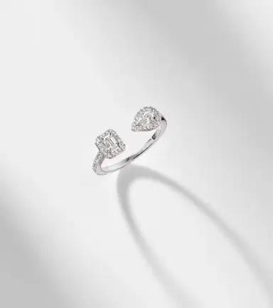 Messika My Twin 18kt white gold ring with diamonds | Thumbnail 5 Messika My Twin 18kt white gold ring with diamonds | Thumbnail 5