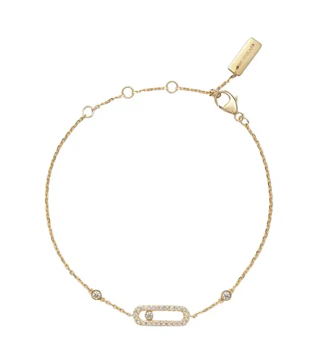 Messika Move Uno 18kt gold bracelet with diamonds