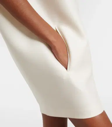 Balenciaga Draped wool and silk minidress | Thumbnail 2