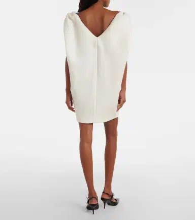 Balenciaga Draped wool and silk minidress | Thumbnail 5
