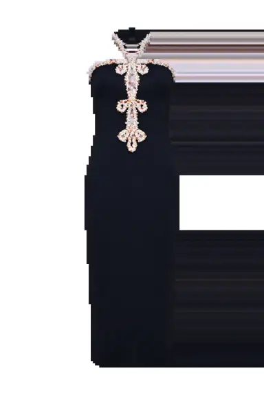 PatBo JADE KNIT EMBROIDERED HALTERNECK MIDI DRESS (not buy) | Thumbnail 4