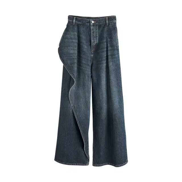 Draped Flared Jeans