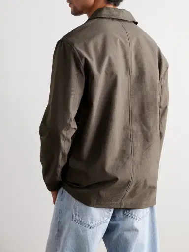NN07 Blaze 10038 Striped Seersucker Overshirt | Thumbnail 4