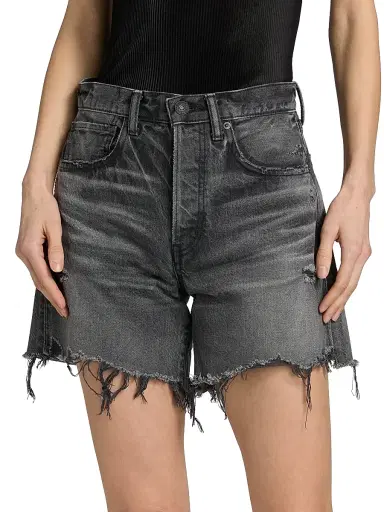 Moussy Vintage Women's Shirley Denim Long Shorts | Thumbnail 3 Moussy Vintage Women's Shirley Denim Long Shorts | Thumbnail 3