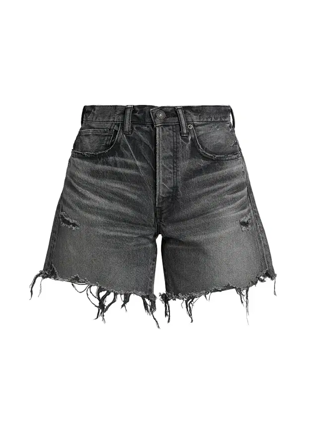 Moussy Vintage Women's Shirley Denim Long Shorts - Black