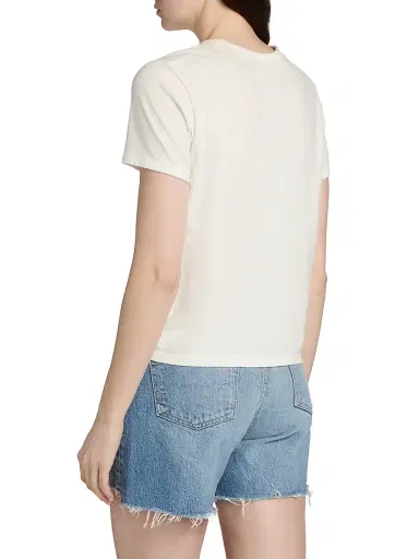 Moussy Vintage Women's Basic Crewneck Cotton T-Shirt | Thumbnail 5 Moussy Vintage Women's Basic Crewneck Cotton T-Shirt | Thumbnail 5