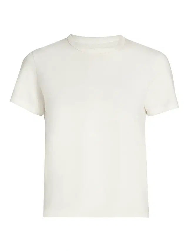 Moussy Vintage Women's Basic Crewneck Cotton T-Shirt - White